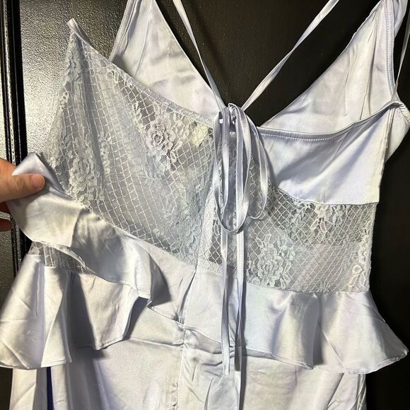 Fashion Nova lace slip dress. Never worn. Size large - Picture 3 of 4